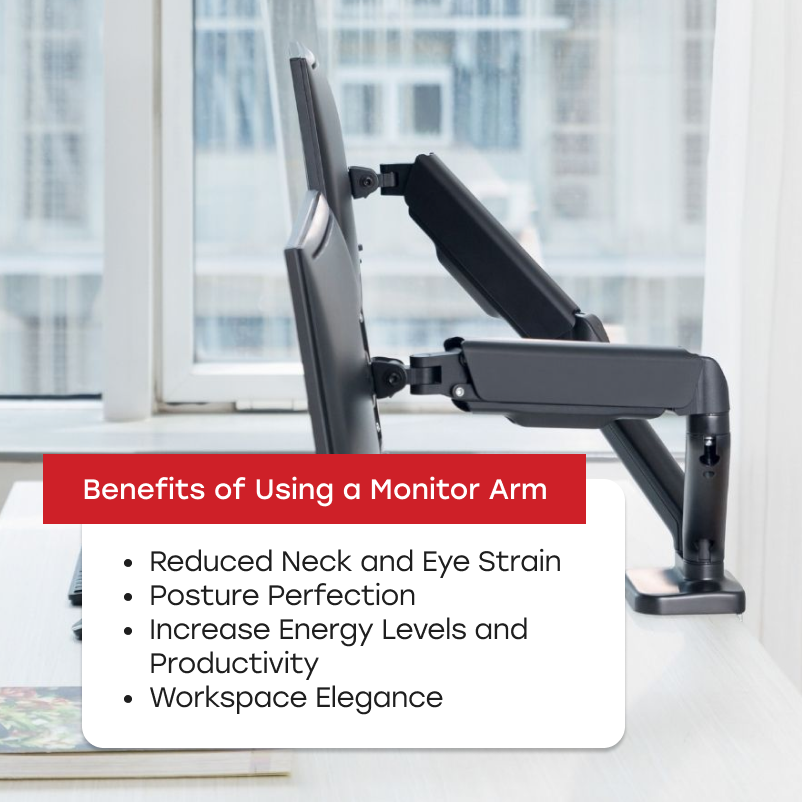 ANEW Gas Spring Monitor Arm