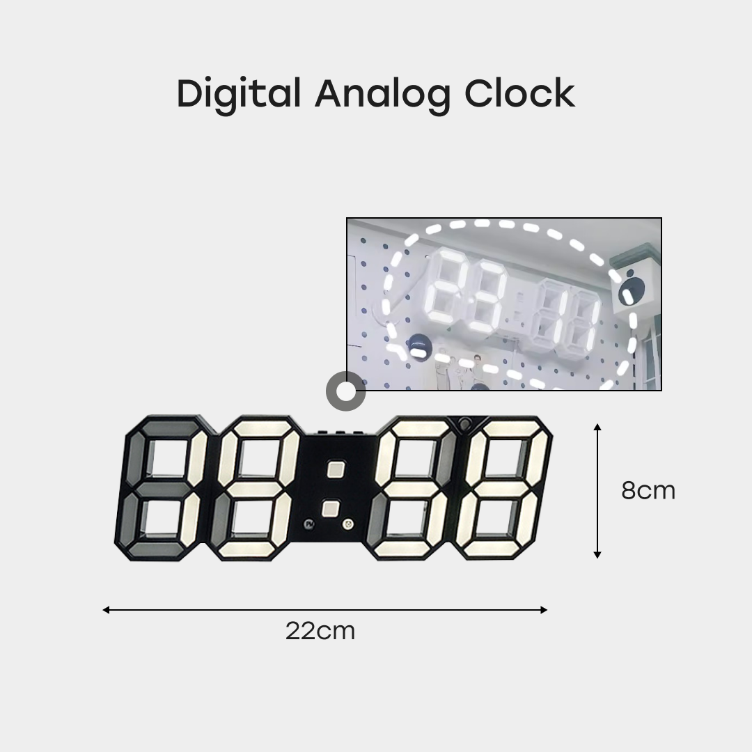 OCDEE™ MagicBoard Accessories - Digital Analog Clock