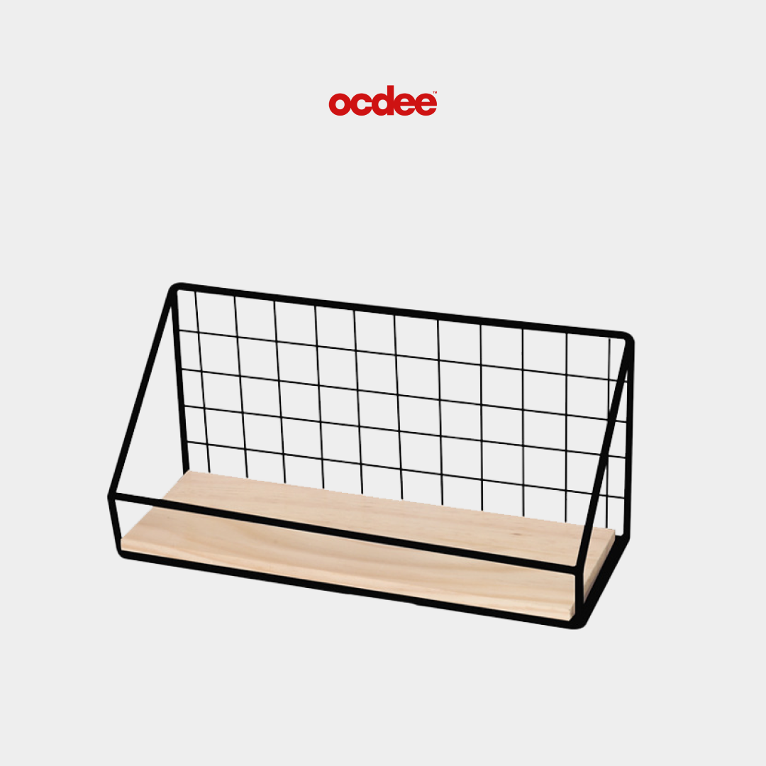 OCDEE™ MagicBoard Accessories - Metal Basket with Wooden Base (S)